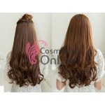 Extensie de par cu 5 Clips On delux dubla ondulata de 50 cm, Blonde Mixt 7211003